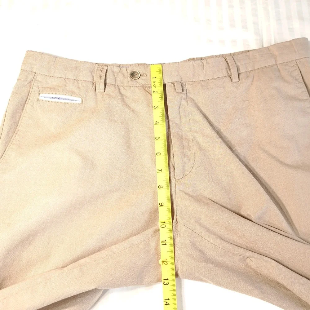 HACKETT London Chino Pants‎ Size 38R Beige Zip Fly Slim Fit 100% Cotton